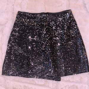 Black Sequin Skirt